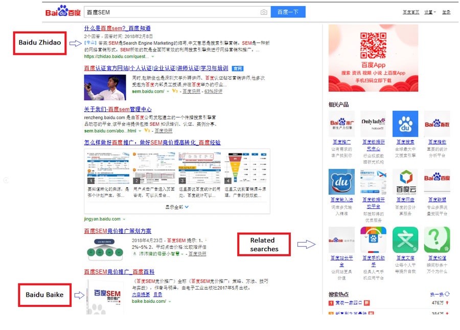 Baidu Search Engine Structure